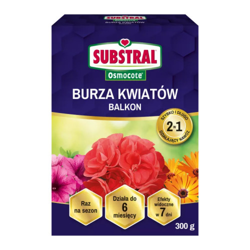 SUBSTRAL Osmocote 2w1 Burza Kwiatów 300 g