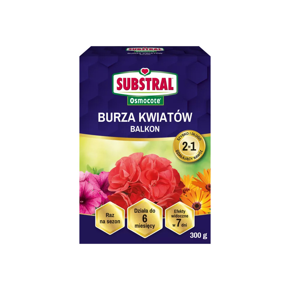 SUBSTRAL Osmocote 2w1 Burza Kwiatów 300 g