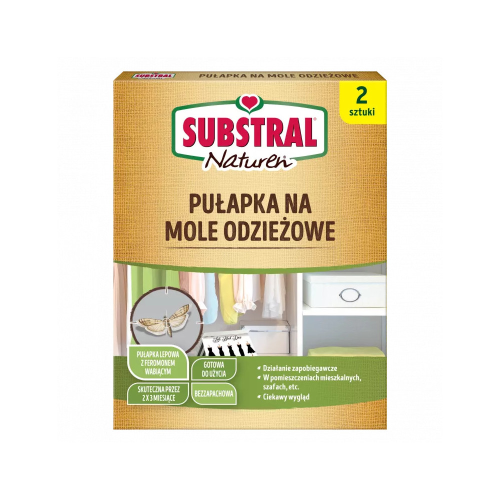 SUBSTRAL Naturen Pułapka na mole odzieżowe 2 szt.