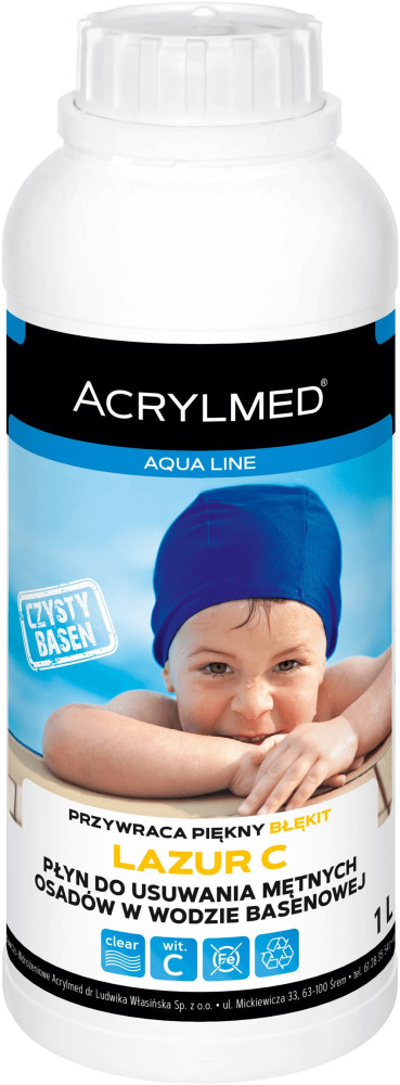 LAZUR C – preparat poprawiający kolor i przejrzystość wody basenowej 500 ml