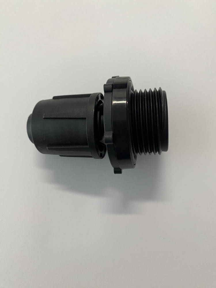 Łącznik przelotowy fi 20 mm na gwint 1"