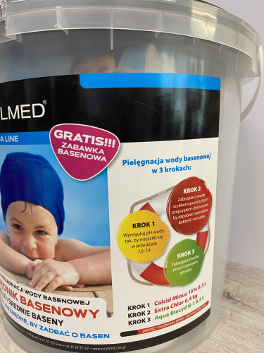Zestaw chemii basenowej Acrylmed 3 x 0,5 l – Calcid, pH Minus, Extra Chlor